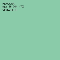 #8ACCAA - Vista Blue Color Image